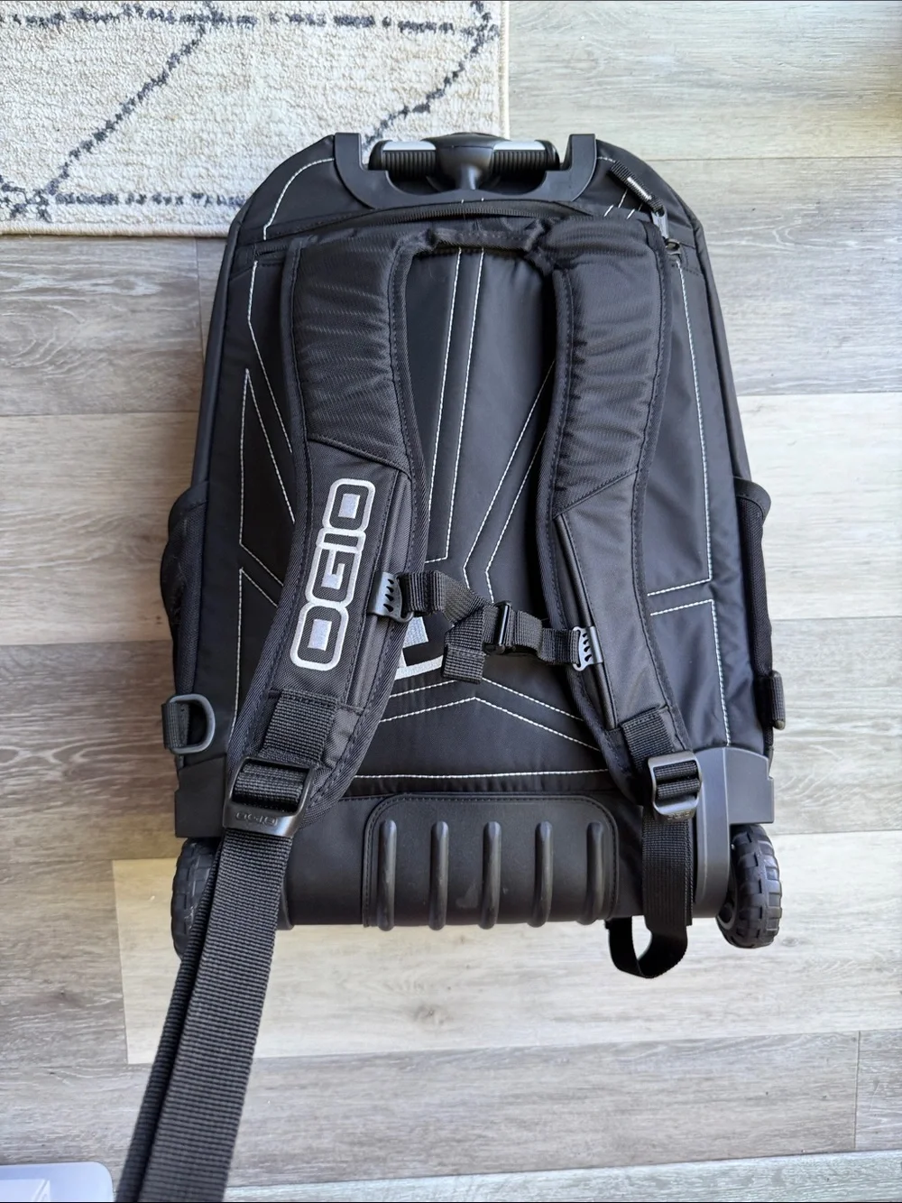 OGIO NBC Sports Logo Rolling Backpack Multi-Pocket Travel Bag